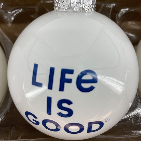 LIFE IS GOOD All We Need is Love Christmas Ornaments-Set of 3 - Picture 8 of 14